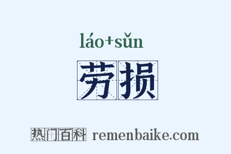 劳损是什么意思的图片